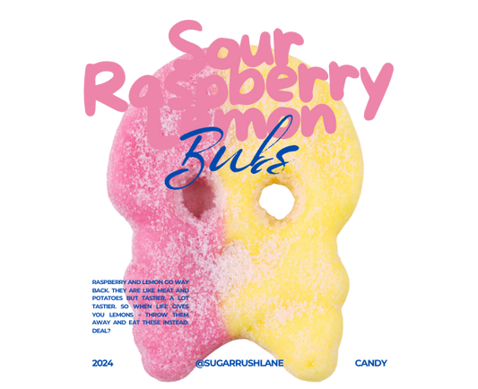 Bubs Sour Raspberry Lemon Foam Skull